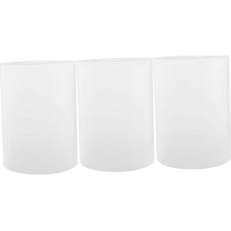 Lot de 3 abat-jours en acrylique, bande lumineuse, lampe de table, abat-jour blanc, accessoires de lampe de table (1/4)