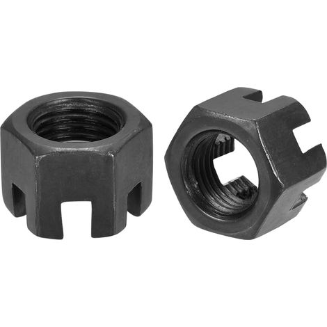 Écrous Hexagonaux Fendu Carbone Acier M14x1,5mm 5pcs (1/5)