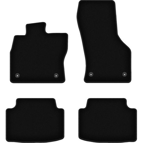 Tapis de sol en velours noir BASIC pour Volkswagen Tiguan II crossover (2015-)
