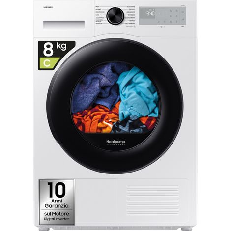 Samsung Asciugatrice Crystal EcoDry 8 Kg DV80DG52B0AHET