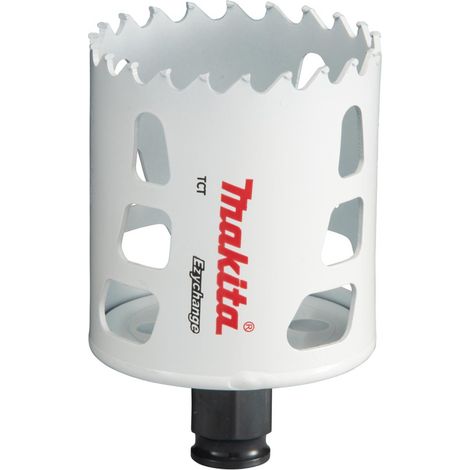 Makita E-06747 Sega Ezychange de Corona 60 mm, 1 pezzo, design Ezychange, ideale per legno, plastica e metallo, tagli veloci e precisi, compatibilecon gli utensili elettrici standard. (1/3)