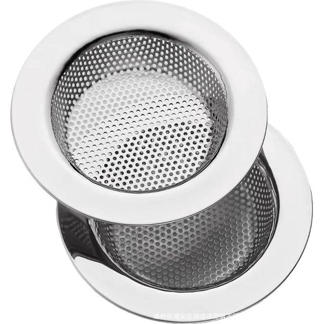 Bonde de lavabo en acier inoxydable en 2 pièces avec panier anti-obstruction (1/5)