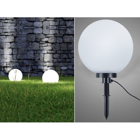 LED Leuchtkugel für den Garten mit Strom Weiß, 5m Kabel, Ø 40cm (1/5)