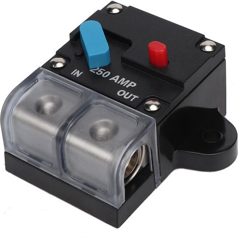 Disjoncteur voiture réarmable 80A 300A fusible auto-récupérateur bouton réinitialisation manuelle 250A protection circuit (1/5)