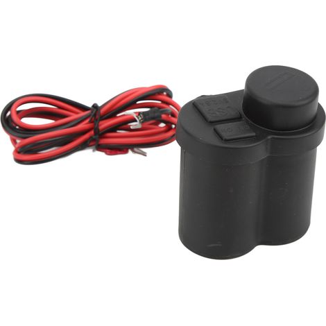 Chargeur allume-cigare étanche double USB pour moto et quad, avec prise multifonctionnelle 12-24 V CC et interrupteur. (1/5)