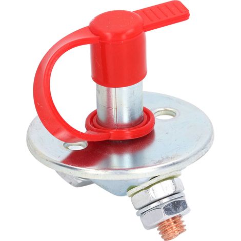 Batterietrennschalter 38 mm, Batterietrennschalter, Stromunterbrecher für Fahrzeug, Boot, DC 12–24 V (1/5)