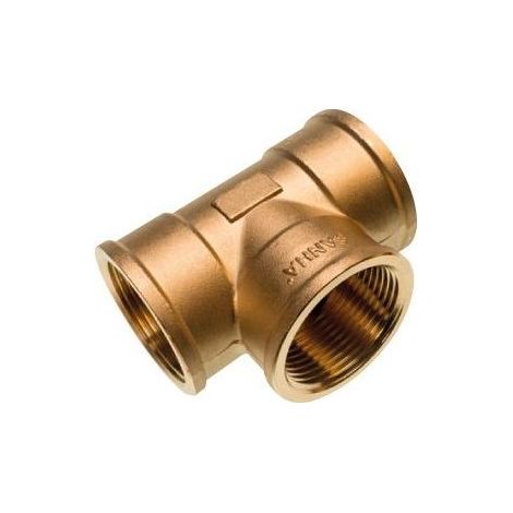 Buderus T-Stück reduziert, Nr.3130, 3/4"x1/2"x3/4", CuSi, bleifrei