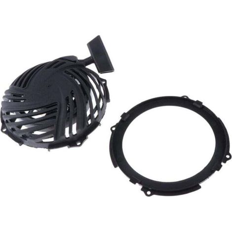 Arrancador de retroceso para motor de 140 cc, compatible con Briggs & Stratton 500E. Número de pieza de repuesto: 591139 y 595355. (1/4)