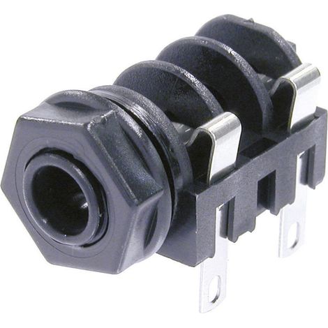 Neutrik NMJ4HF-S Klinken-Steckverbinder 6.35 mm Buchse, Einbau horizontal Polzahl: 2 Mono Schwarz 1