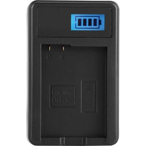 1 Chargeur Batterie EN-EL14, Compact Léger, Protection Surchauffe, Pour D3100 D5100 Coolpix P7000 (1/5)