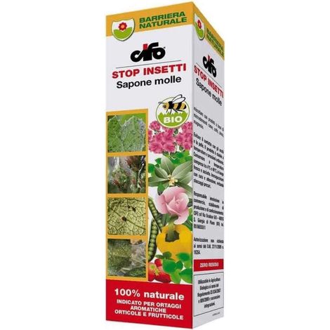 CIFO - Sapone Molle per Piante Naturale, Migliora le Difese della Pianta da Afidi e Ragnetti, Corroborante Ideale per Lavare Melata e Fumaggini, Ammesso in Agricoltura Biologica, Made in Italy, 200 ml