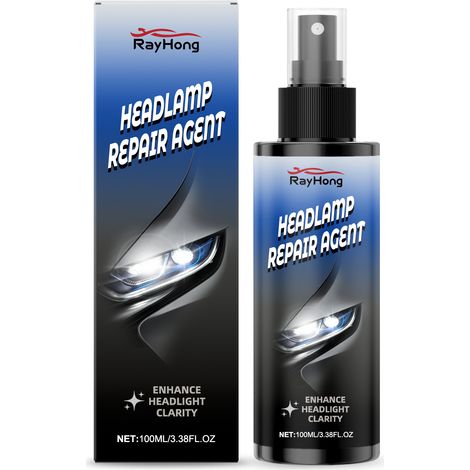 Scheinwerfer-Pflegespray reinigt vergilbte Oberflächen und verbessert die Lichtdurchlässigkeit. Einfache Anwendung. Sprühgröße: 100 ml -- BIEMMEDUE (1/5)