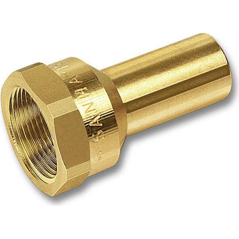 Pièce intermédiaire taraudée laiton à souder 8246G Ø22 femelle 1/2" chauffage et sanitaire - THERMADOR 8246G2215 (1/2)