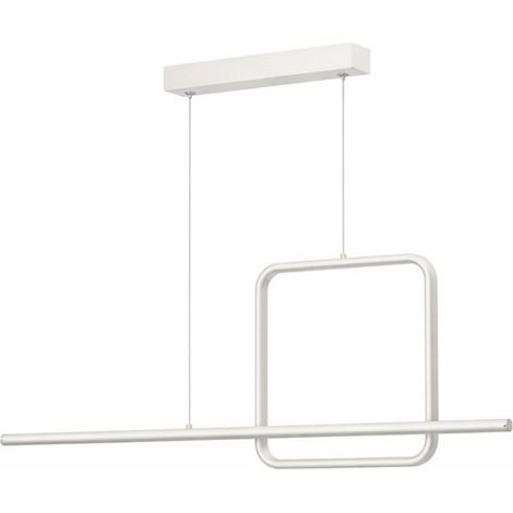 Lampadario a Sospensione LED 48W, Forma Quadrata, Luce Regolabile Calda-Naturale-Fredda