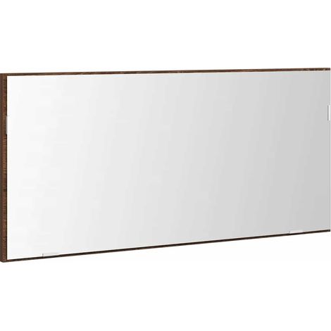 Maison Exclusive - Espejo Marrón roble 80 x 37 cm Vidrio y Madera