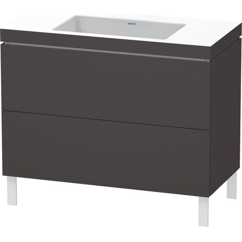 Duravit L-Cube c-bonded Ensemble vertical, 2 tiroirs, sans