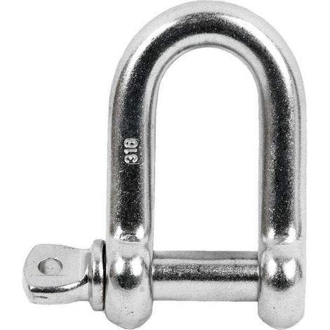 Manille de Levage Acier M10 Pack 5 Fixation Forte pour GYM, Sac de Boxe, Bracelet Charges Lourdes, Chaine Acier, Corde Marin