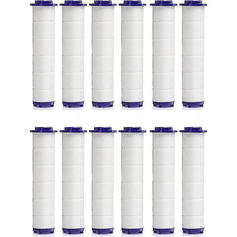12 filtres pour pommeau de douche à ventilateur turbo, utilisés pour les pommeaux de douche à main à hélice haute pression -