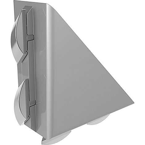 Équerre en aluminium 40/80 avec vis et écrou fraisé pour profilé en aluminium rainure 8