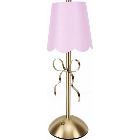 Lampe de Table à Nœud doré, Chevet Bureau Rechargeable, Portable (1/5)