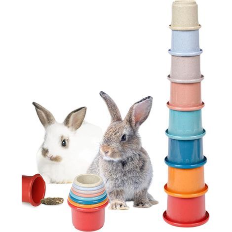 À Empiler – PP 6 Pièces Lapin Jouet Éducatif Bébé Anneaux Empilables pour Apprentissage Motricité Bain Jeu Enfant Développement Éveil Éveil Coloré Coffret Cadeau (1/5)