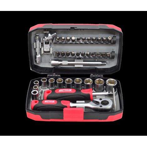 Werkzeugkoffer awtools aw39038bl 38 Teile CrV Stahl (1/3)