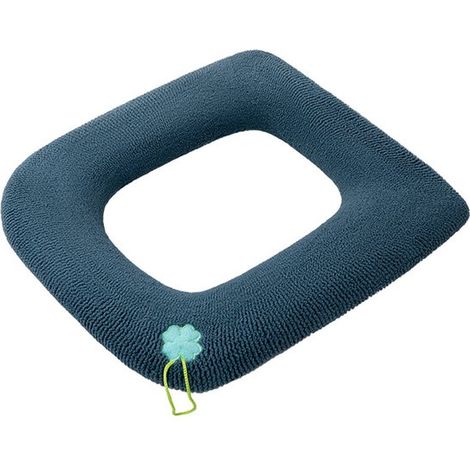 Zweiteiliges WC-Sitzbezug-Set weich und waschbar einfarbiges Muster universelles Design mit Reißverschluss geeignet für den Einsatz im Winter und Grün