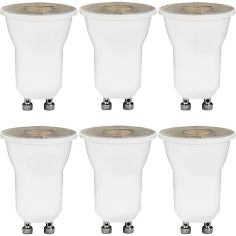 Lot de 6 Ampoules LED MR11 GU10 - 4W Blanc Neutre 4000K - Angle 55° Éclairage Précis - Pour Spots Encastrés et Miroirs - Diamètre 35mm