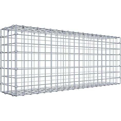 Gabiondeco - Gabion 100 cm x 40 cm x 20 cm (L x H x P). mailles 5 x 5 cm. Fermeture par anneaux en c - Made in Germany (1/5)