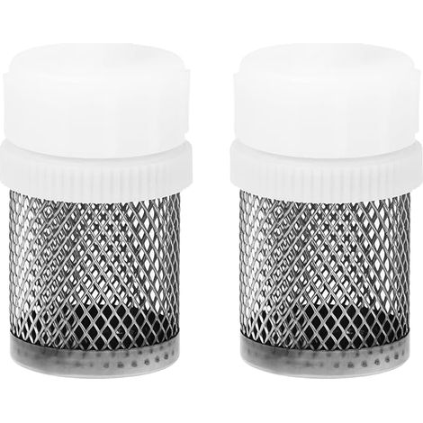Tuyau en maille d'acier inoxydable 8 mm avec 2 filtres d'aspiration pour pompe à eau (1/5)