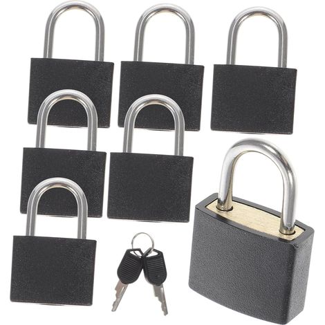 de 7 petits cadenas avec cl pour valises bagages sacs dos (1/5)