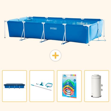 Intex Piscine Tubulaire Rectangulaire - 450x220x84 cm - 5-pièces S151 (1/5)