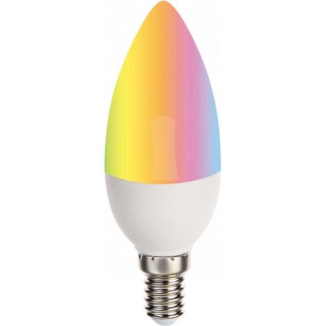 Ampoule LED Connectée WiFi E14 5.5W RGBW C37 - SILAMP