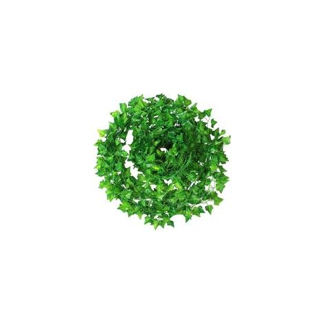 Guirlande de lierre artificiel 12 pièces – 2m par pièce, 72 feuilles – Décoration mariage, jardin, fête – Feuilles en tissu léger (1/5)