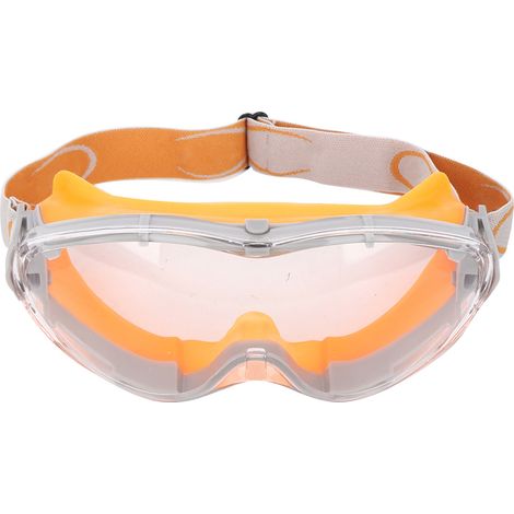 Lunettes de Protection Anti-Buée Anti-Choc Résistantes pour Travaux Industriels (Orange) (1/5)