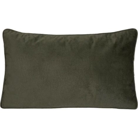 Coussin Déhoussable "Lilou" 50x30cm Vert Kaki (1/2)