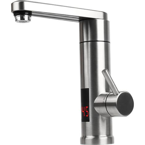 Rubinetto per riscaldamento istantaneo caldo e freddo in acciaio inossidabile 304 per cucina, bar e bagno con display LED