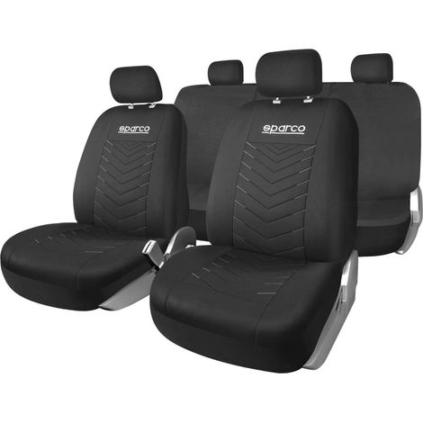 SPARCO Set Completo Coprisedili Origin Nero/Grigio Universale Design Auto (1/3)