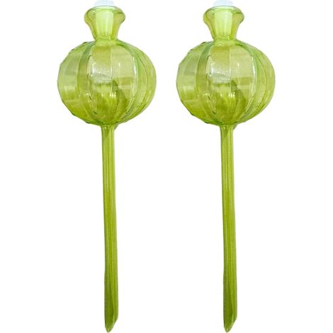 Globes d'arrosage automatique pour plantes, inserts d'arrosage avec bouchon, ampoules d'arrosage automatique en verre (lot de 2) (1/5)