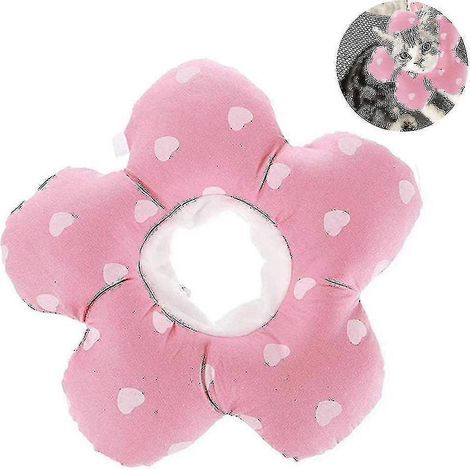 Collier de convalescence pour chat, collier souple et ajustable pour animaux de compagnie, collier de protection pour la cicatrisation des plaies après une intervention chirurgicale, joli coussin de c (1/3)