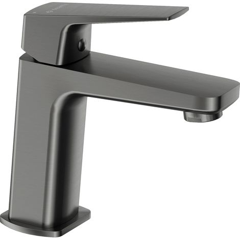 Deante Robinet de lavabo Blur - Couleur Titanium - Durable - Économie d'eau - Installation facile (1/5)