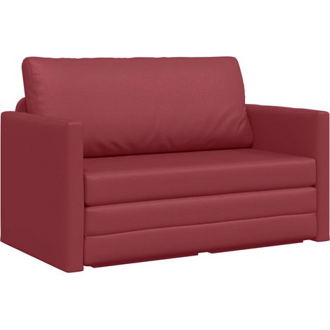 Maison Exclusive - Schlafsofa Weinrot 124 x 71 x 78 cm Kunstleder
