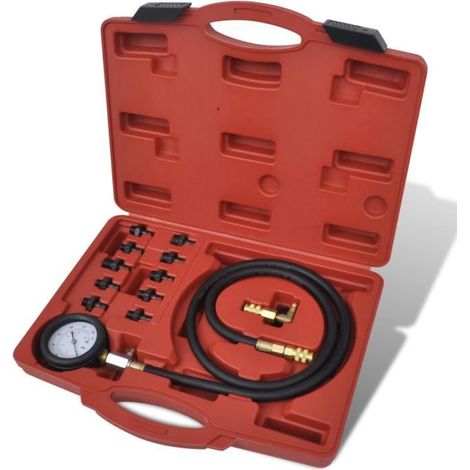 vidaXL Kit à outils de test de pression de l'huile et du moteur (1/3)