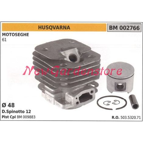 Cilindro pistone segmenti HUSQVARNA motore motosega 61 002766