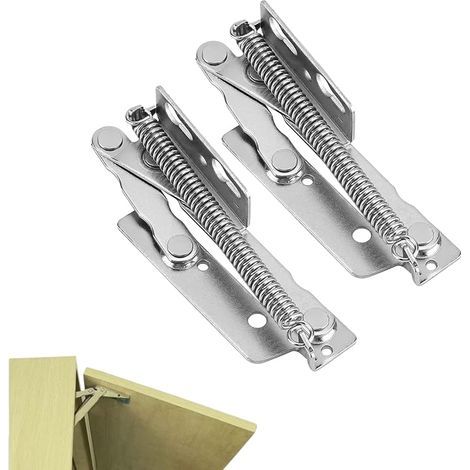 2 PièCes Lid Support Hinge Heavy Duty, Charnière Banc d'angle Coffre, Pour Canapé Pliant, Lit Couvercle, Accessoires De Meubles, Rangement Meubles (1/4)