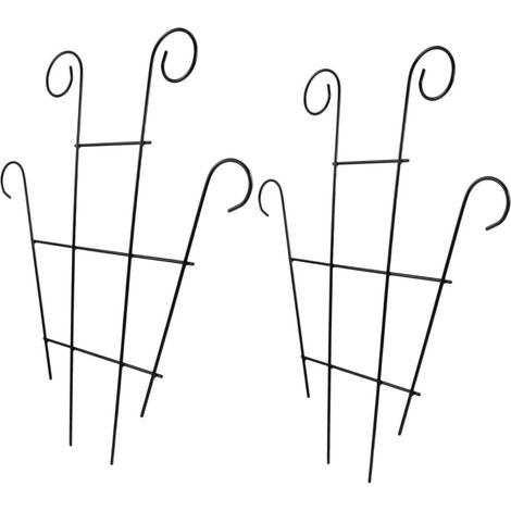 2-Piece Metal Trellis for Climbing Plants, Garden Support for Potted Plants and Flowers, Weatherproof Structure (1/5)