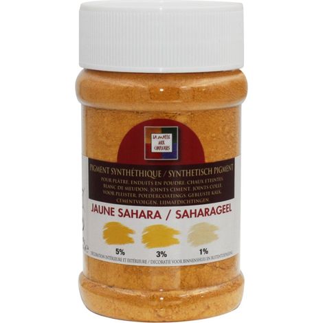 CENTRALE BRICO Pigment poudre Malle aux couleurs jaune sahara 250 ml (1/3)