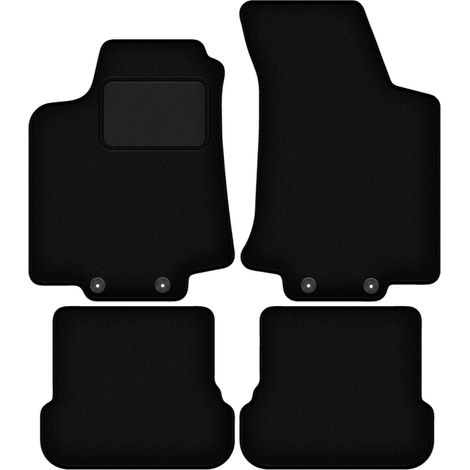 Alfombrillas de terciopelo negro para Volkswagen Golf IV Cabrio (1998-2002) (1/5)