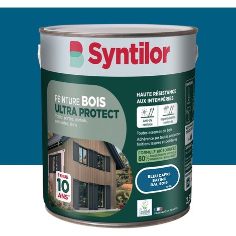 Vernice per legno da esterni Ultra Protect SYNTILOR, blu Capri, finitura satinata, 2,5 l SYNTILOR (1/5)