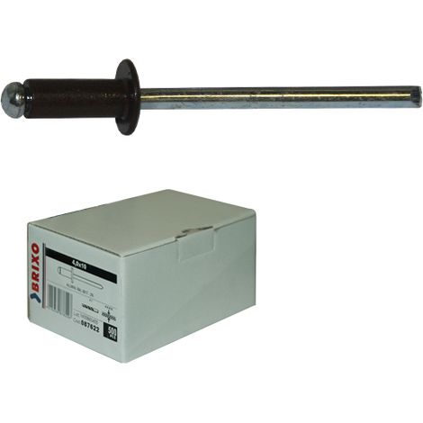 RIVETTI BRIXO ALLUMINIO TESTA DI MORO 4X12 CONF. 500 PZ (1/5)